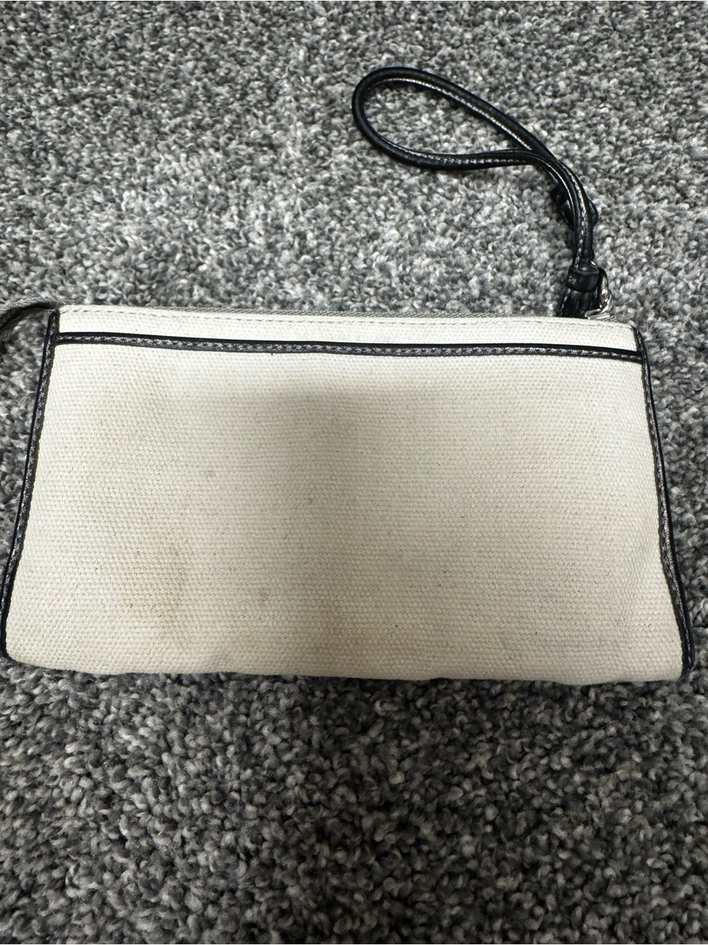 Coach Starfish Canvas Wristlet - Teal & Cream with Yellow Accents - Picture 2 of 3